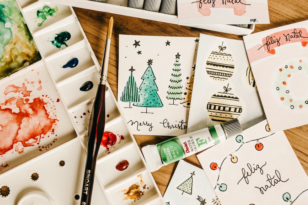 Cartes de Noël Aquarelle - Photo par Jonathan Borba de Pexels