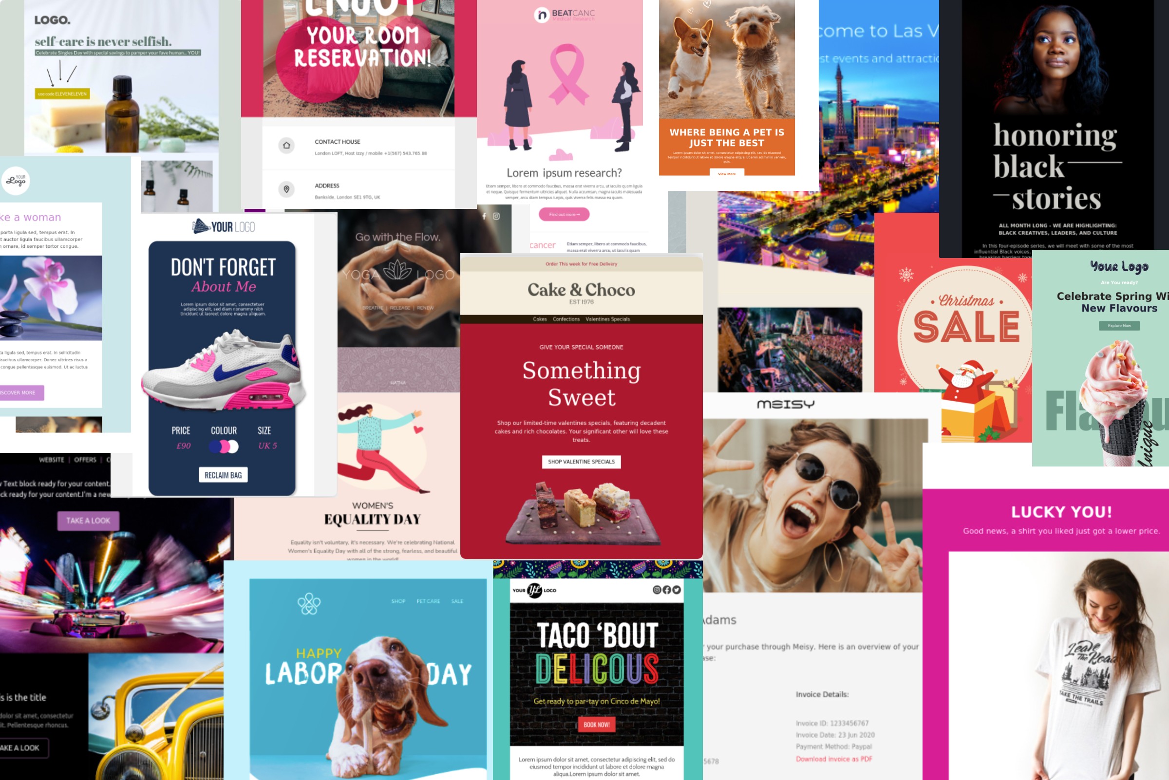 Quelques-uns des nouveaux modèles de Cakemail