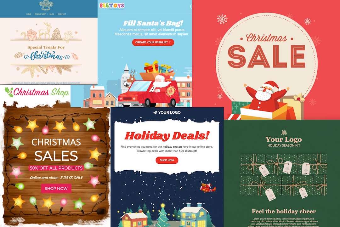 Modèles d'e-mails de Noël